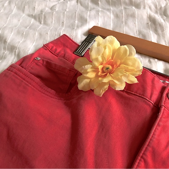 Seven 7 High-rise Skinny Crop Fuchsia Hot Pink Barbiecore Jeans - Picture 6 of 7